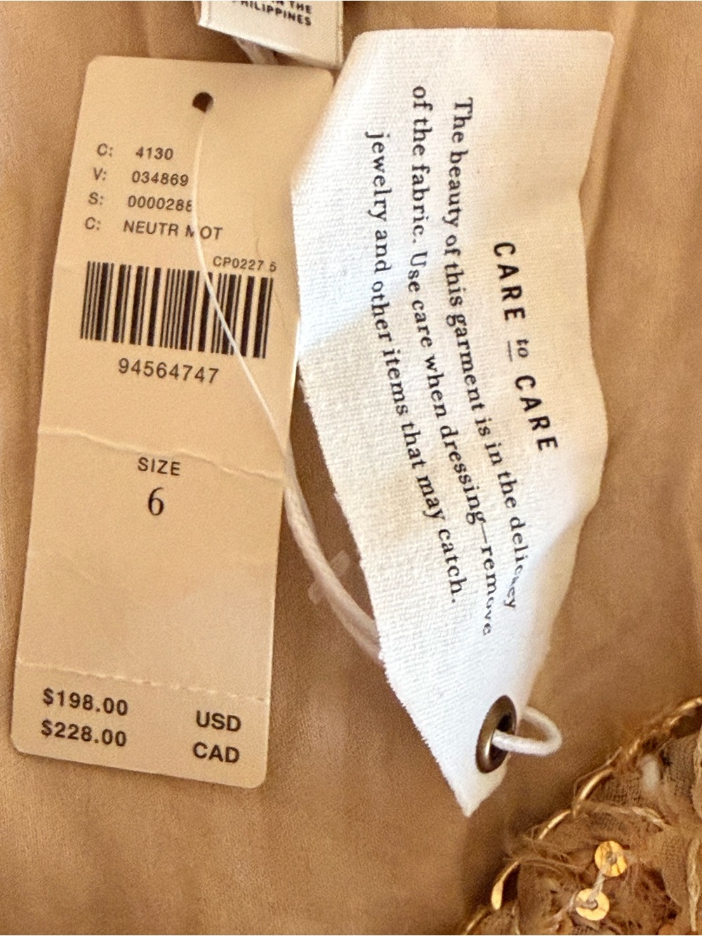 Anthropologie NWT Maeve Tweed Fit & Flare Mini Dress Special Occassion size 6 - Picture 14 of 16